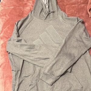 Adidas Men's Heather Gray Hoodie